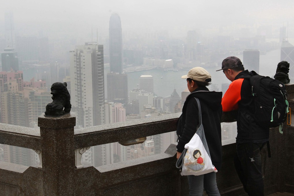 Misty weather at Hong Kong's Victoria Peak. Photo: SCMP