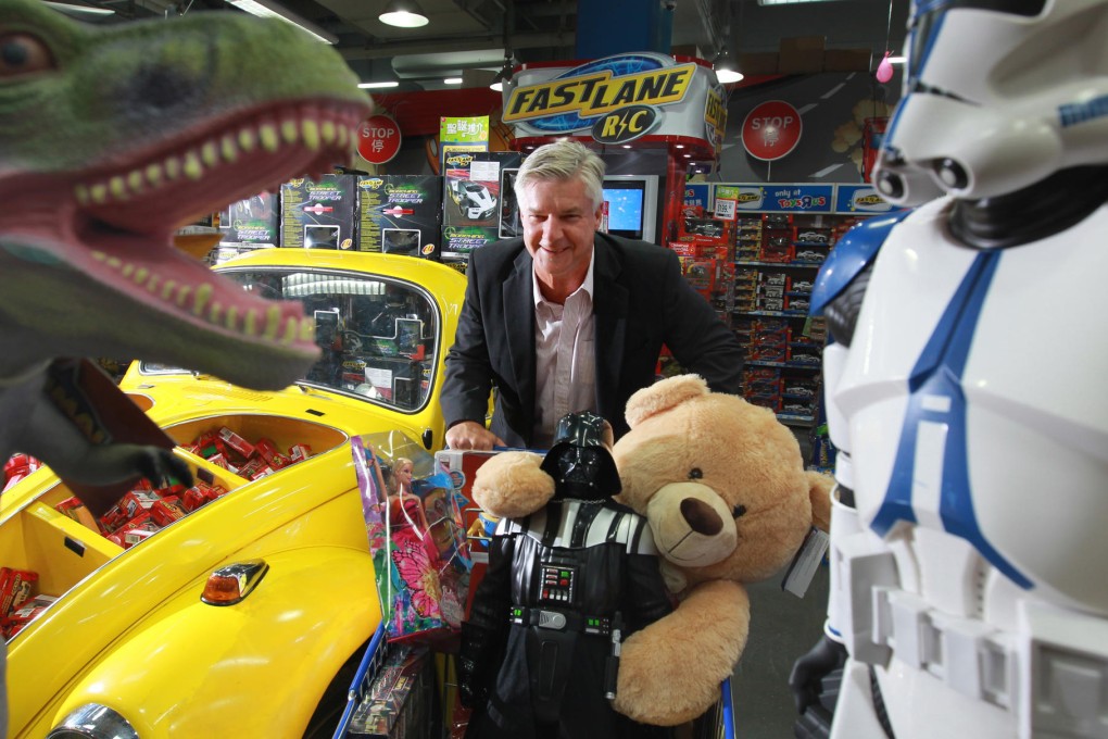 Toys 'R' Us Asia chief Pieter Schats, at the Ocean Terminal store, says technology is giving new life to conventional toys. Photo: Dickson Lee