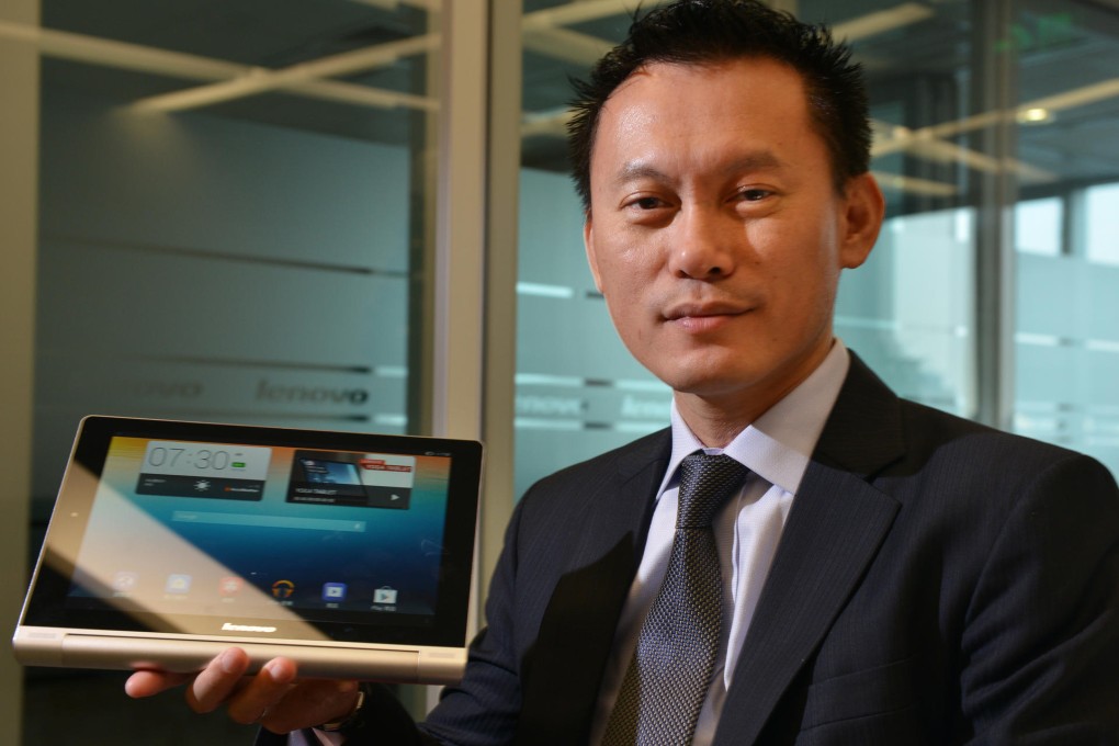 Koh Kong Meng says Lenovo targets a share of at least 10 per cent for smartphones and tablets in East Asia next year. Photo: Thomas Yau