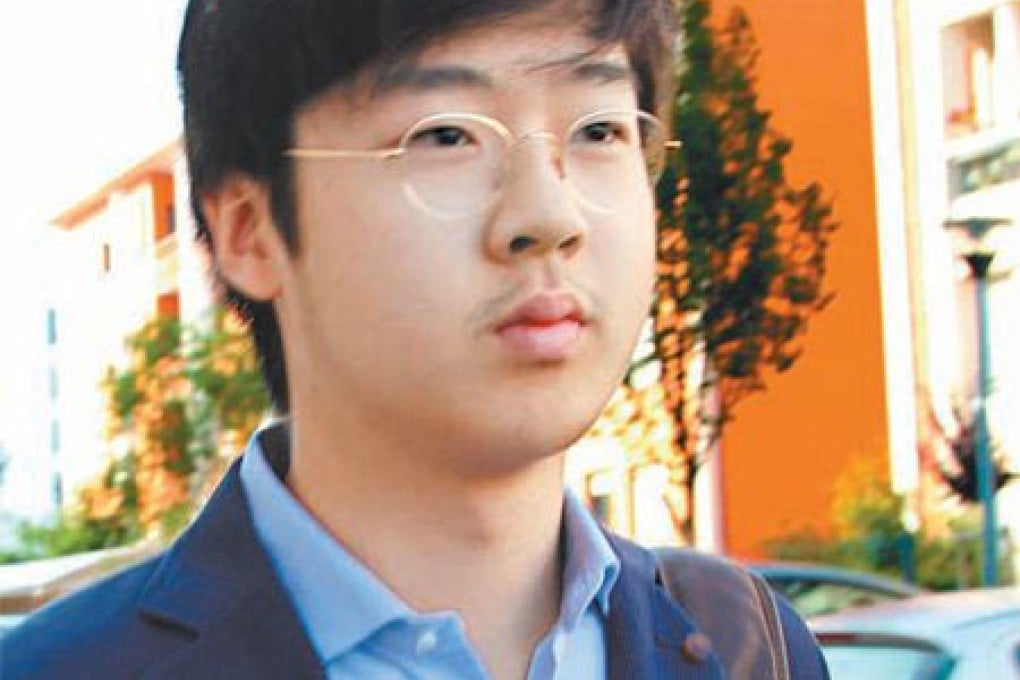 Screengrab from DongA Ilbo showing North Korean leader Kim Jong-un's nephew, pictured here in France in August. He has been under the radar since the execution of Pyongyang's No 2 leader Jang Song-thaek.