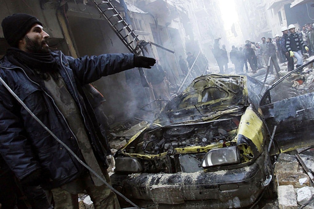 Syrian air force accused of using barrel explosives to kill 76 in ...