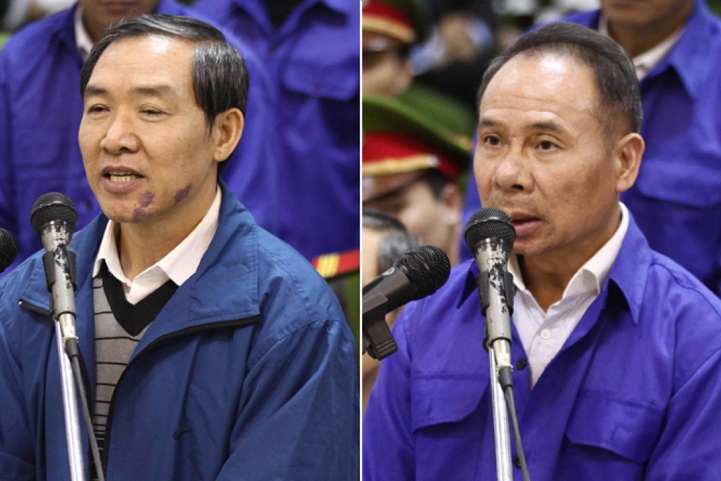 Duong Chi Dung (left) and Mai Van Phuc (right). Photos: AFP