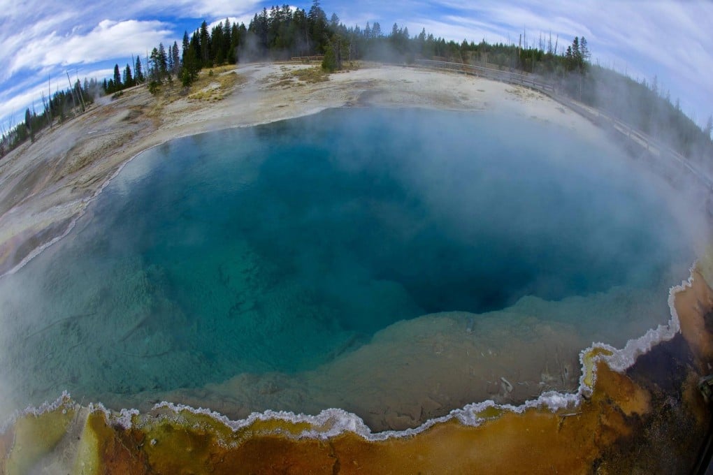 A geothermal pool in Yellowstone National Park. Photo: AFP