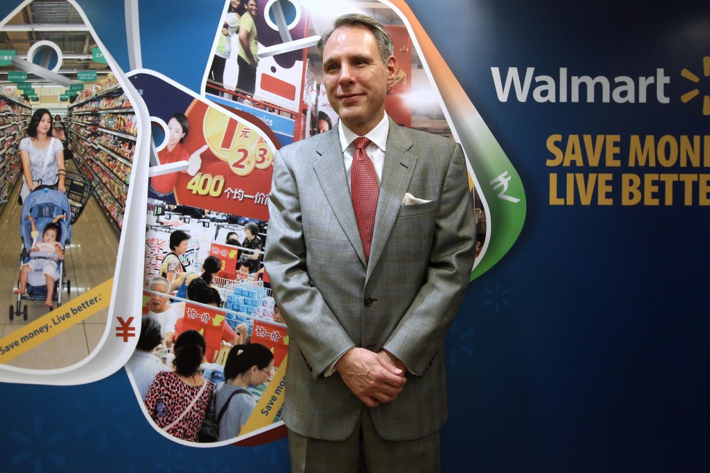 Walmart Asia chief Scott Price, in Hong Kong yesterday, says the city's mature market makes it unattractive for the company to become a local player. Photo: Jonathan Wong