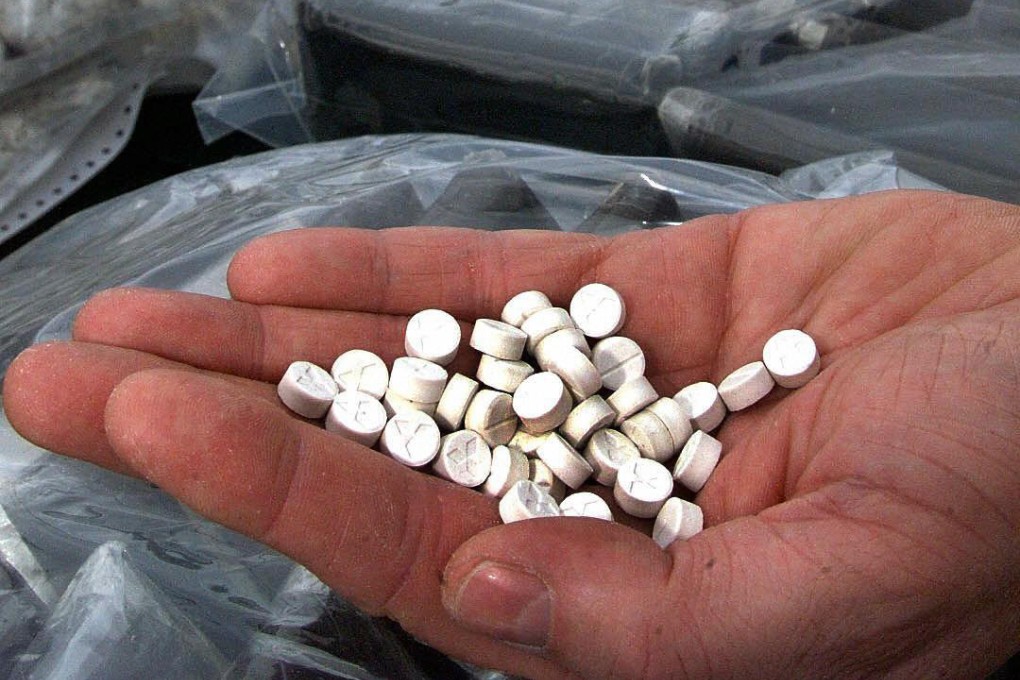 A file photo showing ecstasy pills. The party drug was the subject of accused Raymond Ying-ho Law's 2011 low-budget film. Photo: AP