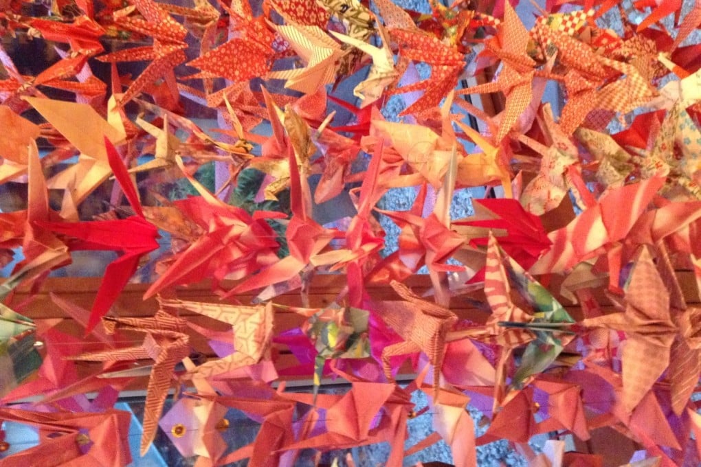 3500 paper cranes for hope inside the Smith Center for Healing. Photo: Amy Wu