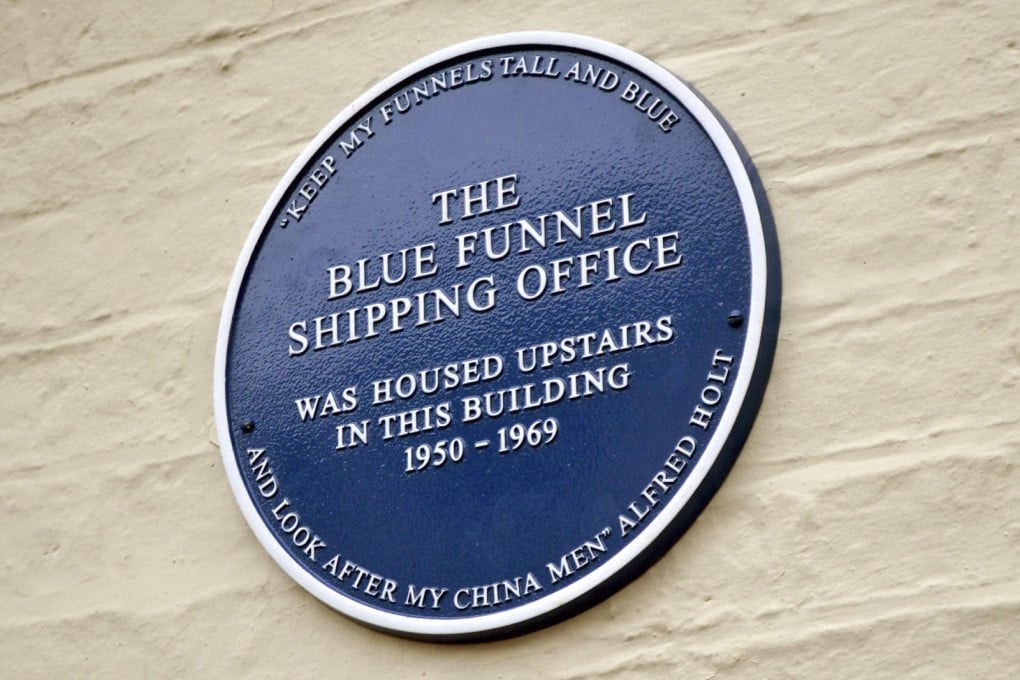 A plaque commemorating Chinese seamen who worked for the Blue Funnel shipping company, on Nelson Street, Liverpool. Photo: P.H. Chan