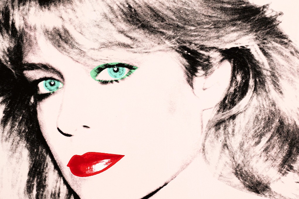 Andy Warhol's painting of Farrah Fawcett, 1980. Photo: AP
