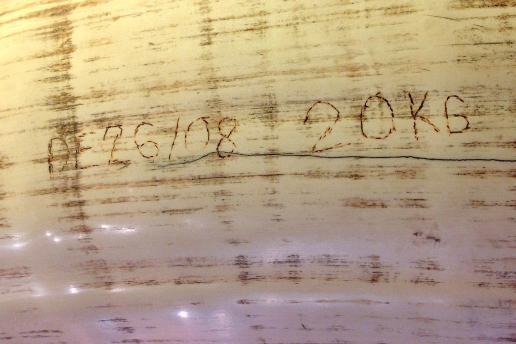 Registration details for a one-off ivory sale in 2008. Photo: Alex Hofford