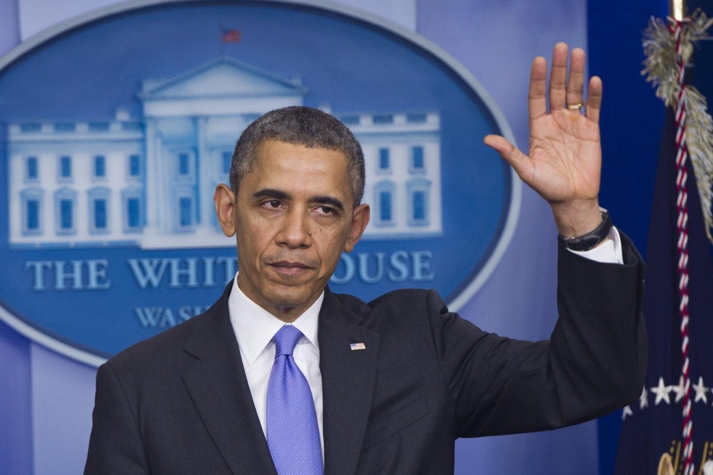 US President Barack Obama winds up a press conference on possible NSA reforms. Photo: AFP