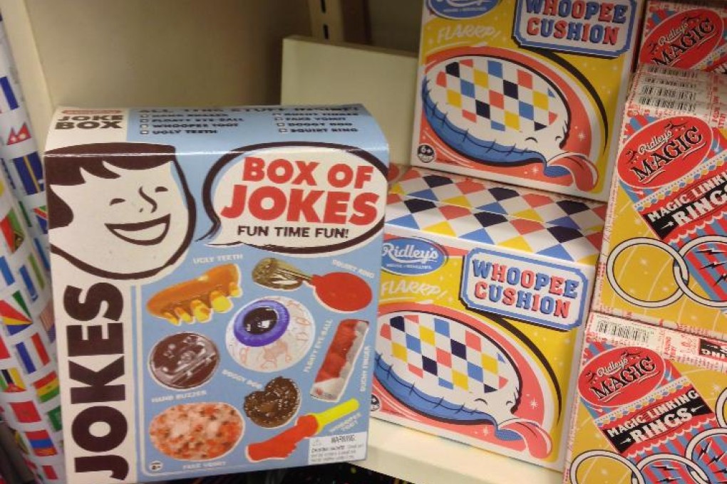 Retro jokes are back - including the whoopee cushion. Photo: SCMP Pictures