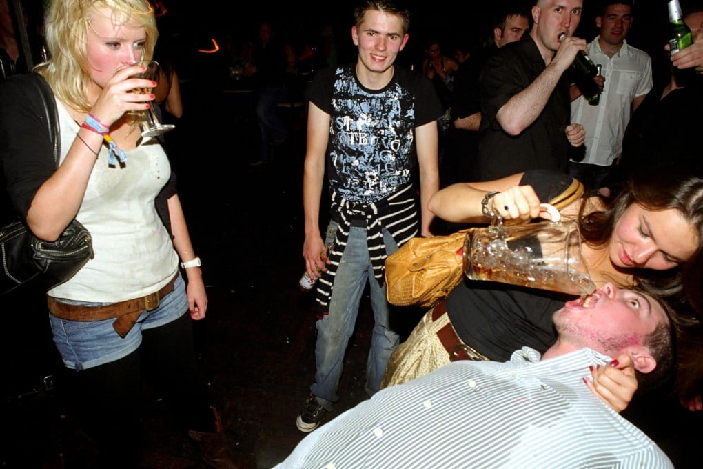 Young Britons drink in a Yorkshire nightclub. Authorities say that binge drinking is on the rise. Photo: Jocelyn Bain Hogg/VII Network