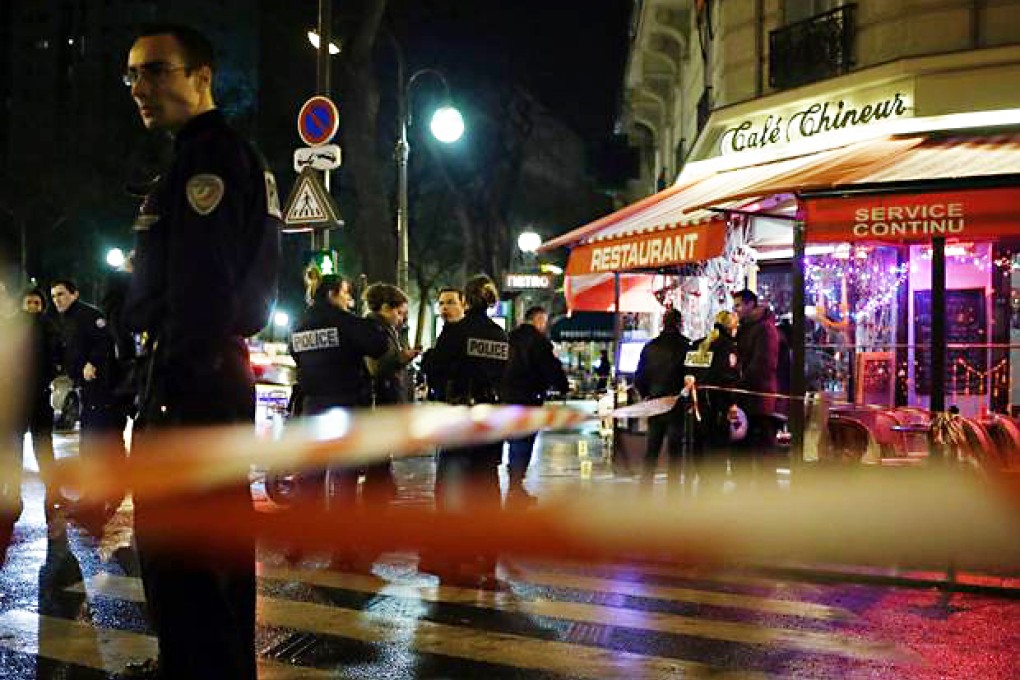 A man and a woman have been killed at the Cafe Chineur in a
residential part of the French capital’s southern 14th district. Photo: AFP