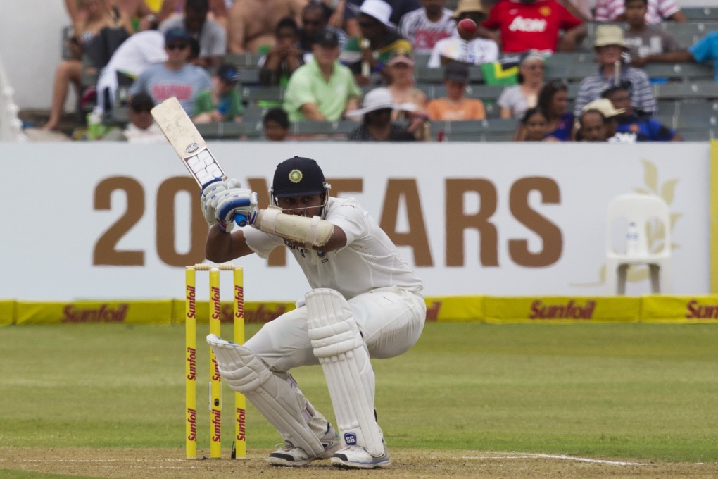 India's Murali Vijay ducks under a high ball on the first day of the second test against South Africa in Durban. Vijay was unbeaten on 91. Photo: Reuters