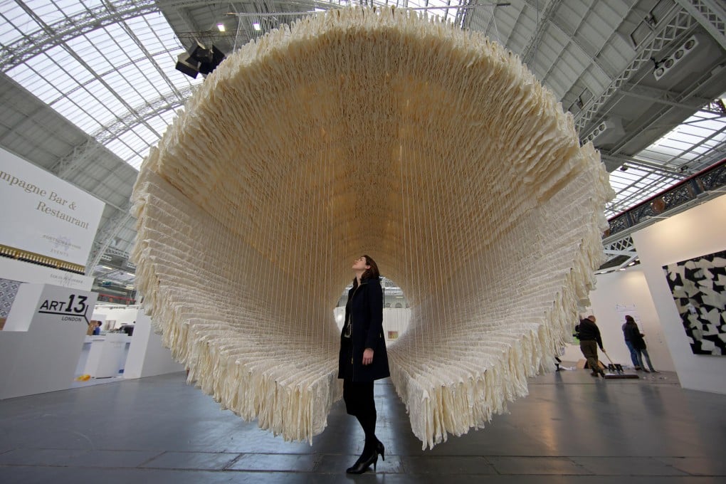 A rice-paper installation by Zhu Jinshi, one of the artists whose work will be displayed at "28 Chinese", an exhibition of works acquired by Don and Mera Rubell during their trips to China. Photo: AFP