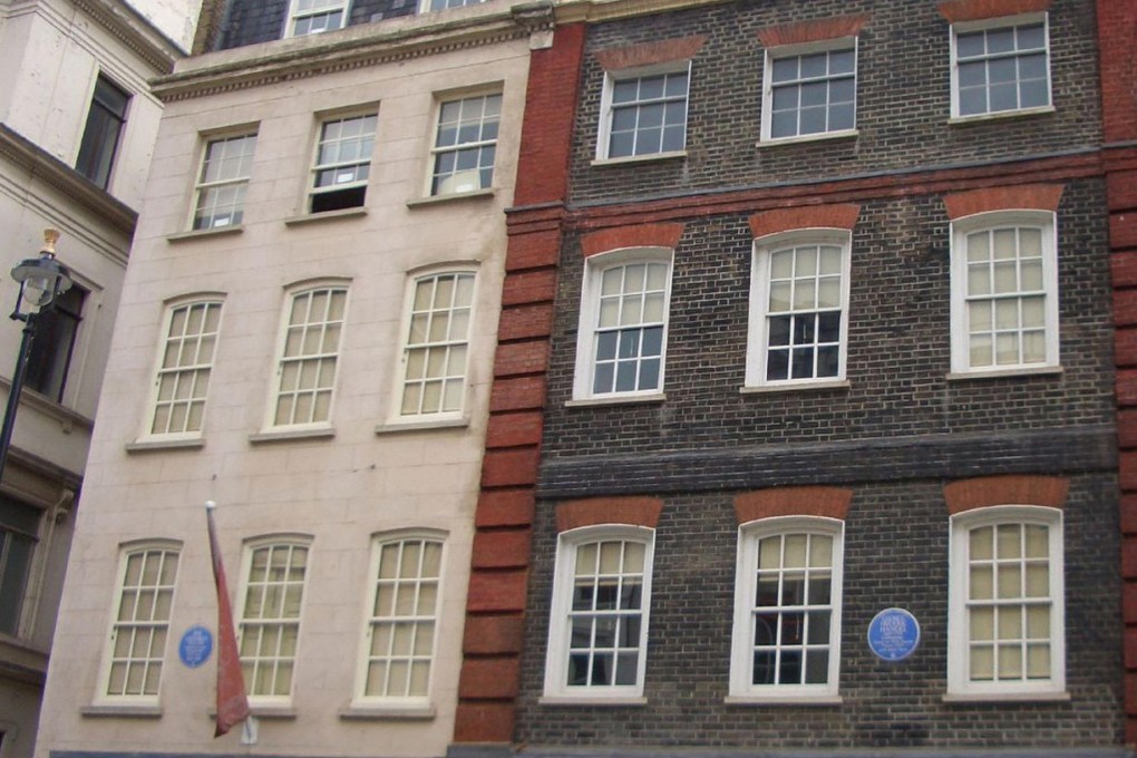 The Brook Street house and the Hendrix plaque on the wall. Photo: SCMP