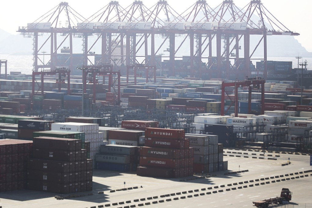 The China (Shanghai) Pilot Free Trade Zone at the Yangshan Deep Water Port. Photo: AP