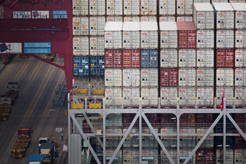 Hong Kong's decline as a port will be exacerbated next year as more factories move out of the Pearl River Delta. Photo: Bloomberg