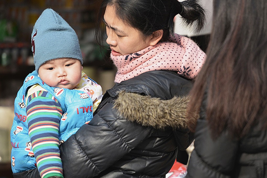 Couples are now allowed to have two children if either spouse is an only child. Photo: AFP