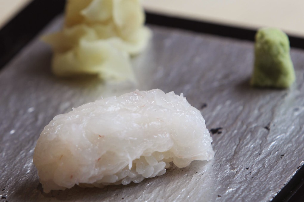 Shiro ebi (prawn) at Ginza-Iwa in Central. Photos: Edmond So