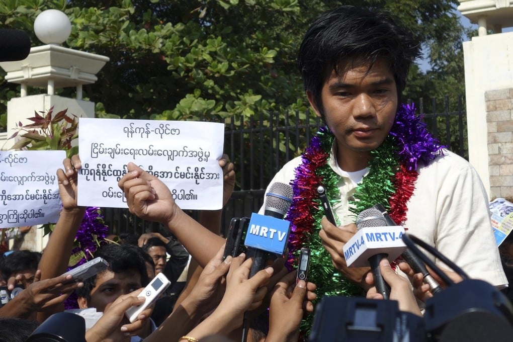 Released political prisoner Yan Naing Tun. Photo: AP