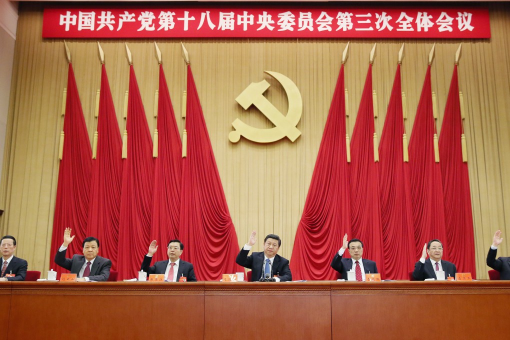 Beijing unveiled its blueprint for "comprehensively deepening reforms" at the third plenum of the Communist Party's 18th Central Committee. Photo: Xinhua
