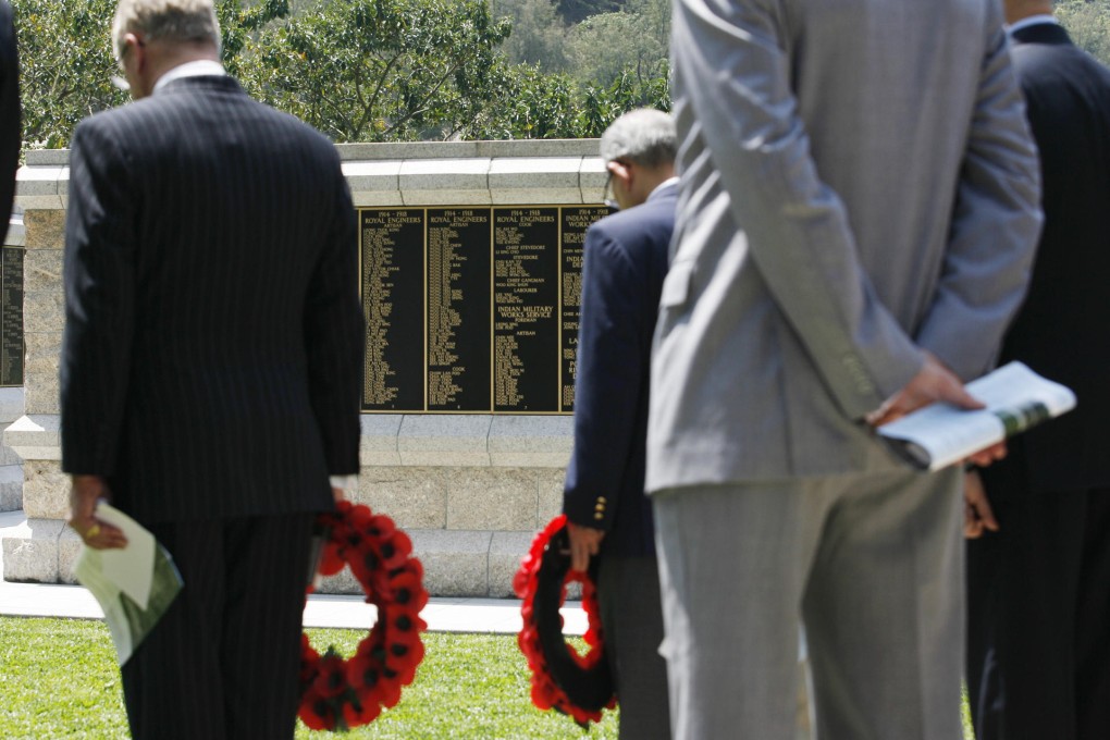 In Stanley, remembering Chinese who died in the first world war.