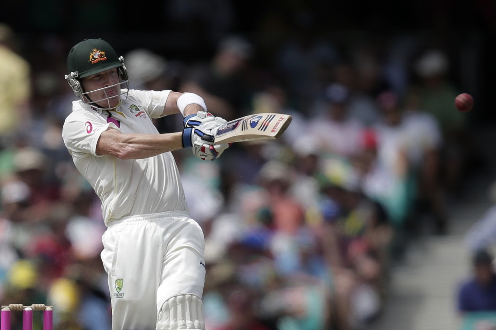 Australia's Brad Haddin on his way to a half-century against England. Photo: AP