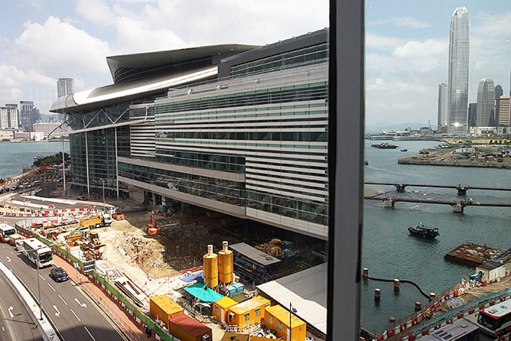 The Central-Wan Chai bypass site near the convention centre. Photo: David Wong