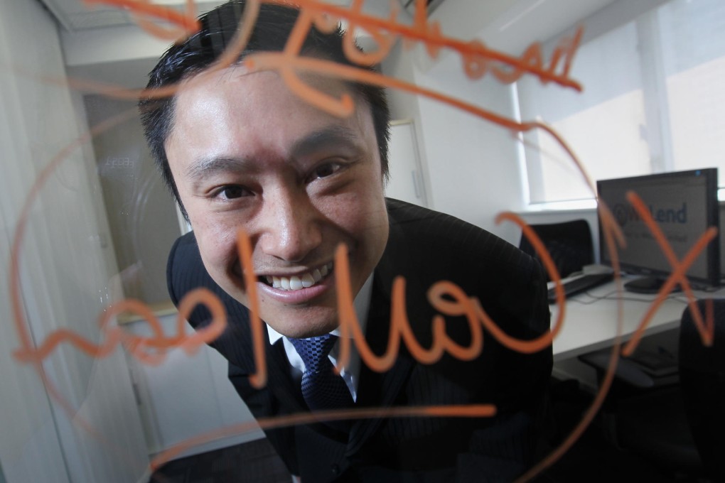 WeLab chief Simon Loong, at his Sheung Wan office, wants to change the way "people engage with financial transactions". Photo: May Tse