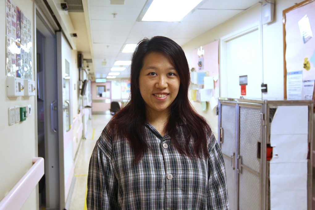 Bone marrow donor Ariel Lam Yi-tak taken at Queen Mary Hospital in Pokfulam. Photo: Jonathan Wong
