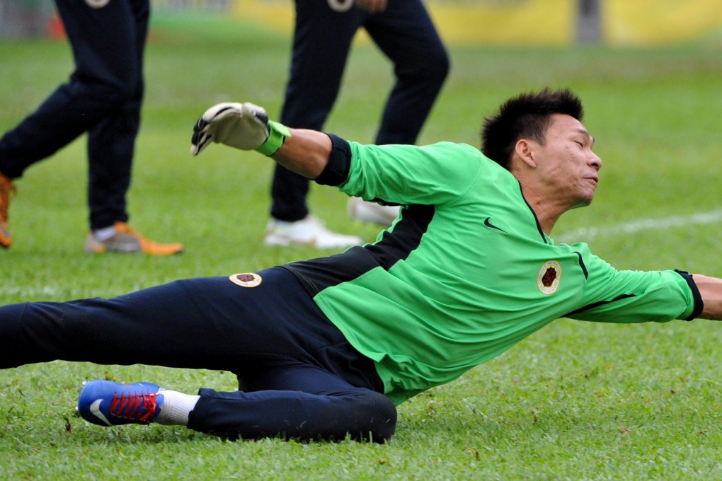 Goalkeeper Yapp Hung-fai was in fine form for South China in their match against Eastern Salon. Photo: Xinhua