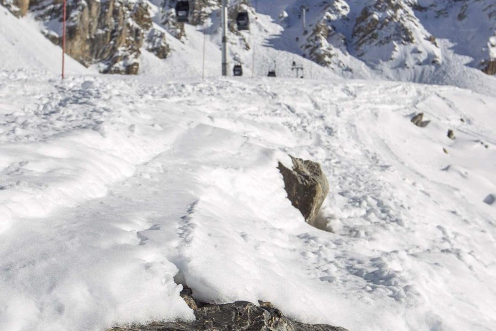 The off-piste area where Michael Schumacher skied. Photo: Reuters