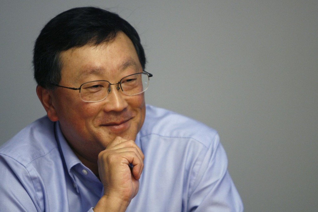 BlackBerry's John Chen says he loves physical keyboards, and hopes buyers will feel the same about planned new models. Photo: Reuters