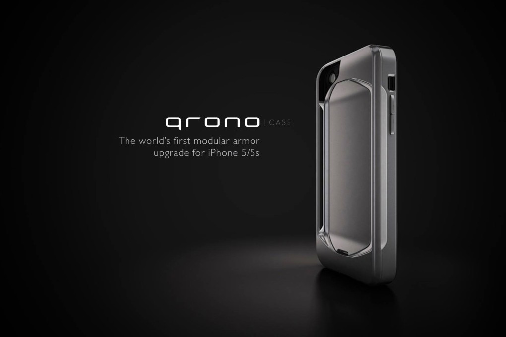 The qronoCase is "the world's first modular armour upgrade for iPhone 5 and 5s." Photo: qrono Inc.