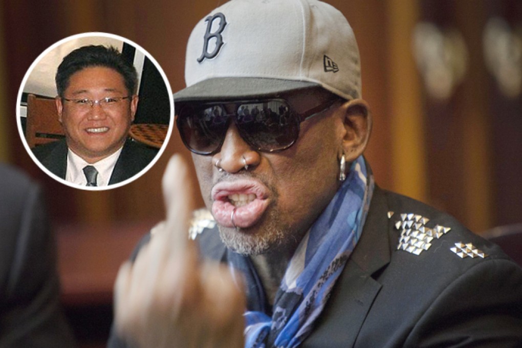 Dennis Rodman and Kenneth Bae (inset). Photos: AP, SCMP Pictures
