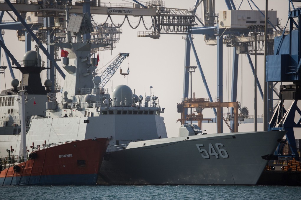 The Chinese frigate Yancheng, pictured on January 5, 2014, docked in Cyprus. Photo: AFP