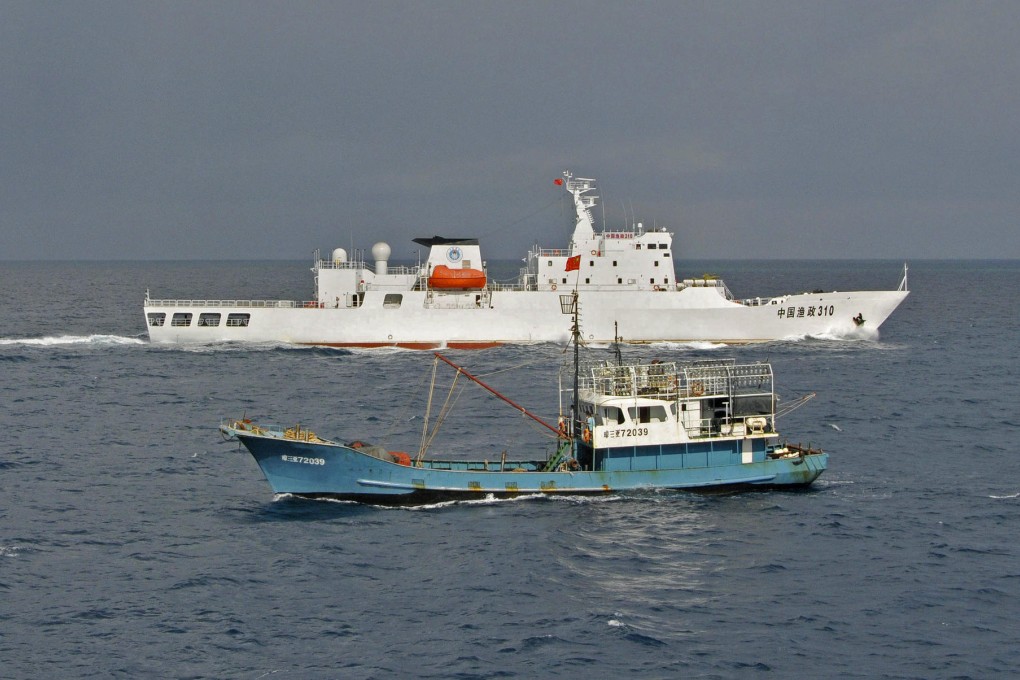 A Chinese boat fishes. Photo: AP