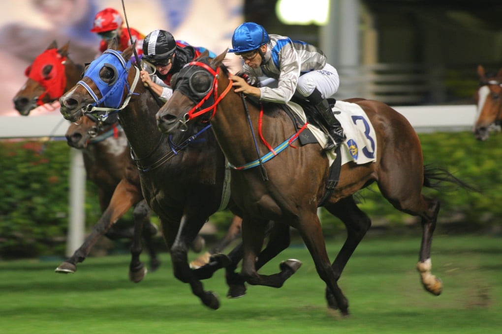 Zac Purton (on Young Talent, inside) and Joao Moreira (Golden Addiction) dead-heat at Happy Valley in early November. The battle between the jockeys made for great, almost dangerous, theatre on Wednesday night and is likely to intensify as the Jockeys' Championship tightens. Photo: Kenneth Chan