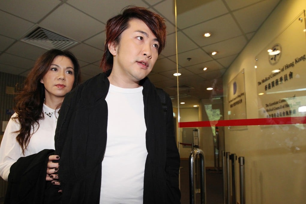 Eugina Lau and Peter Cheung arrive at the hearing. Photo: Nora Tam