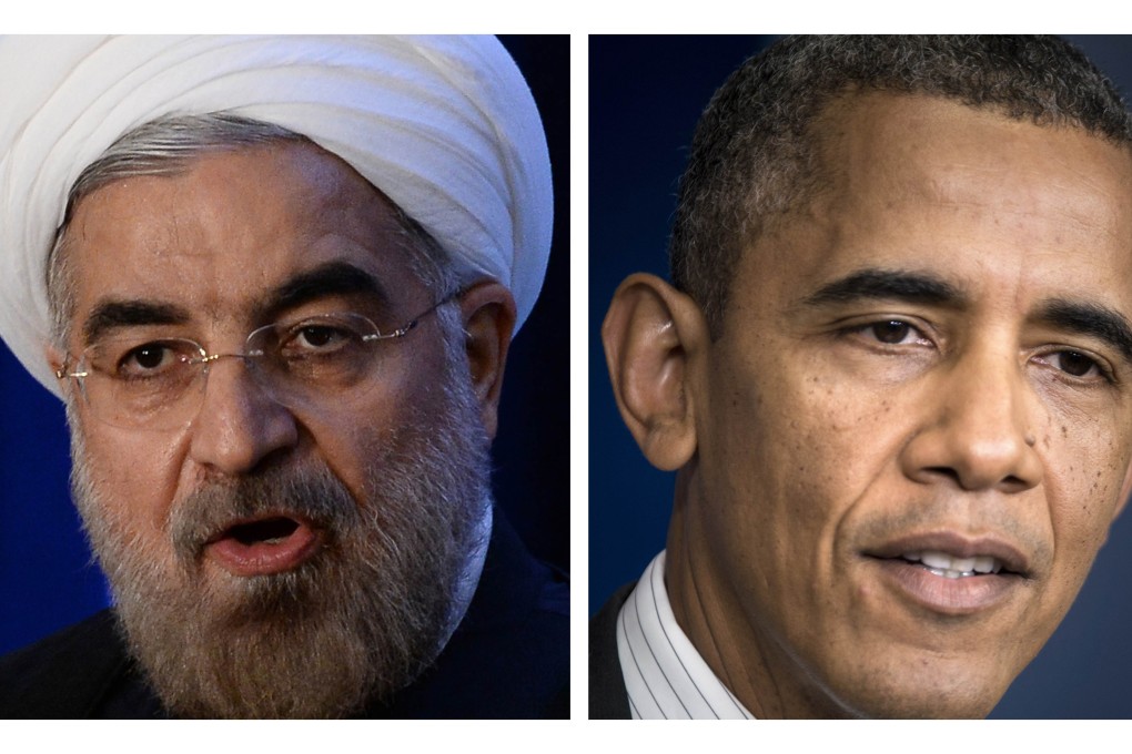 These two photographs show Iranian President Hassan Rouhani (left) and US President Barack Obama. Photo: AFP