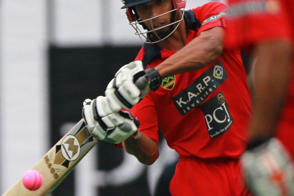 Hong Kong were given a solid foundation by opener Irfan Ahmed who made 75 against Scotland. Photo: Jonathan Wong