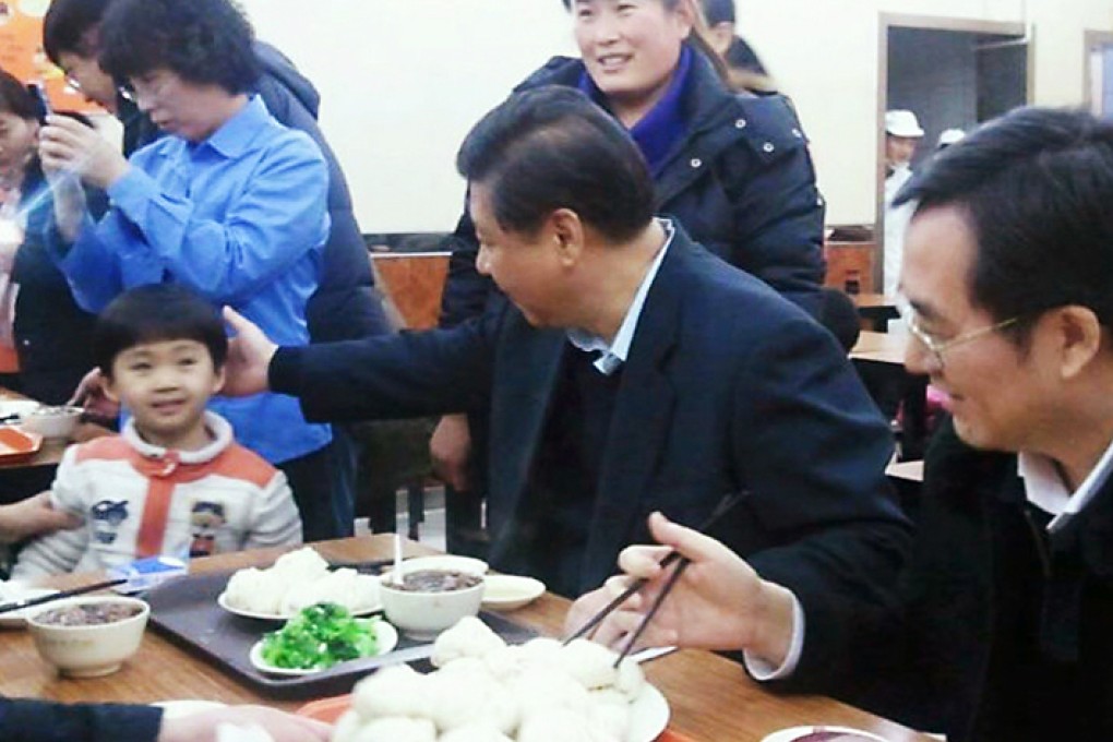 Xi Jinping visited to the Qingfeng steamed bun shop two weeks ago. Photo: SCMP Pictures