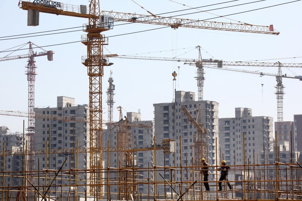 Construction work under way in Beijing, where China Vanke opened a mall last year. Photo: Bloomberg