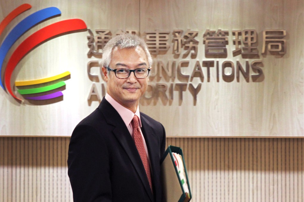 Communications Authority chairman Ambrose Ho Pui-him. Photo: Dickson Lee