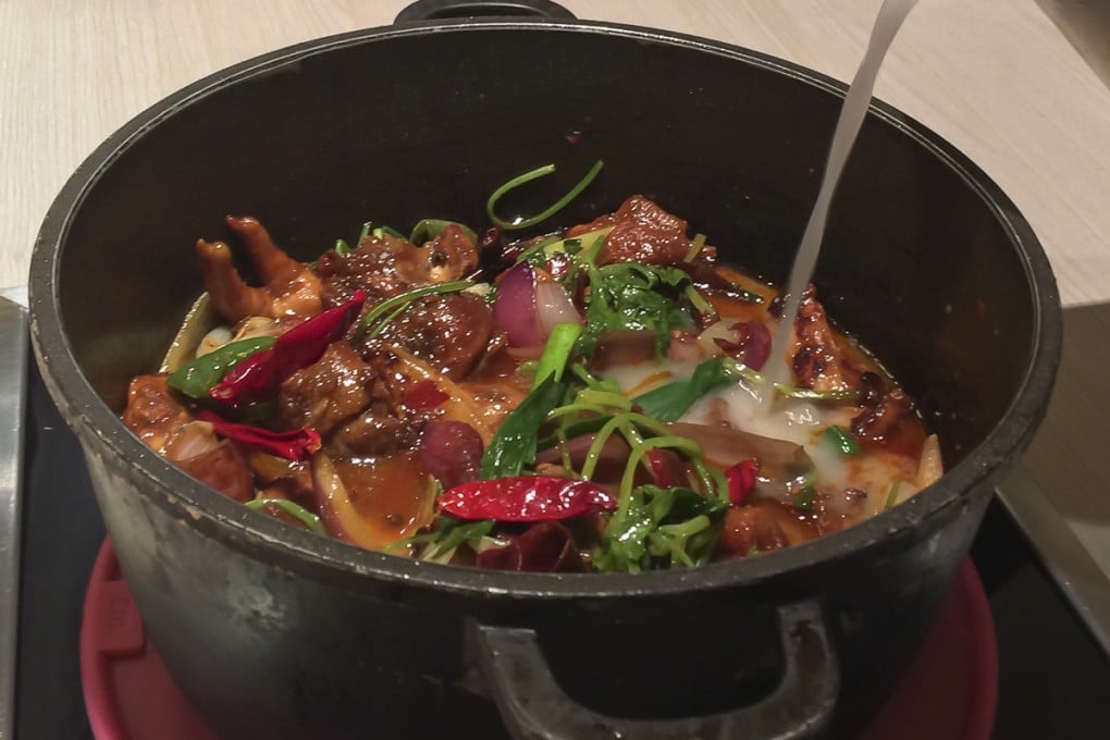 66 Hot Pot's version of the chicken pot. Photos: Edmond So