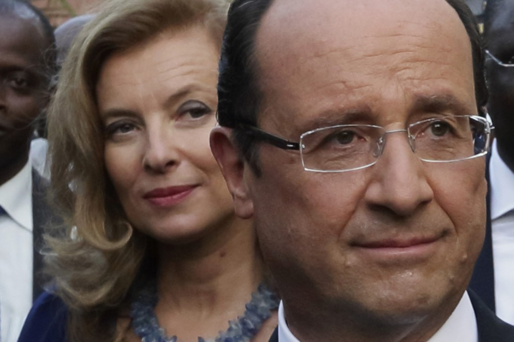 French President Francois Hollande (right) and partner Valerie Trierweiler. Photo: Reuters