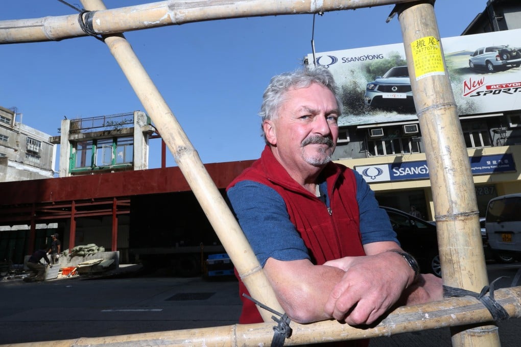 Hugh Farmer at the Eastern Cotton Mills site - the last trace of the spinning industry. Photo: David Wong