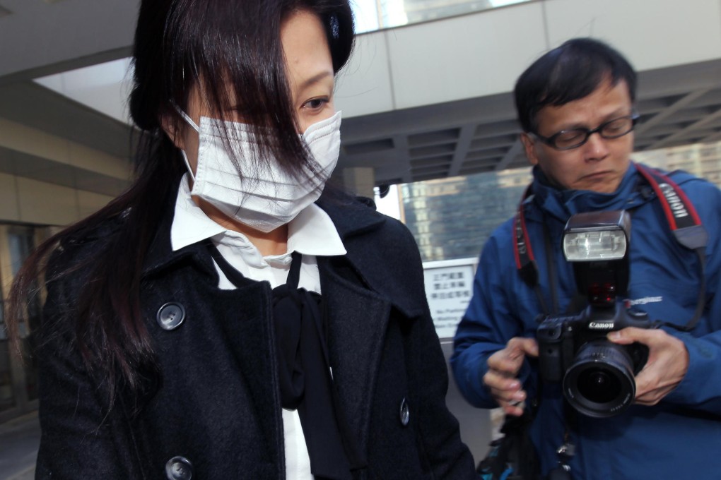 Karen Lee, the former mistress of billionaire Patrick Tang, arrives at court. Photo: Edward Wong