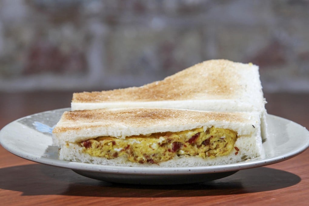 Egg and corned beef toast. Photos: Edward Wong